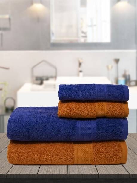 TRIDENT Cotton 460 GSM Bath Towel Set
