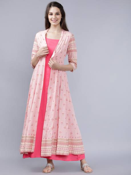 Women Two Piece Dress Pink Dress Price in India