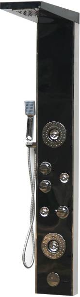 Brizzio 5605B Black Luxury Shower Panel Shower Panel