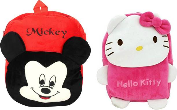 Lata super micky and kitty school bag for kids School Bag