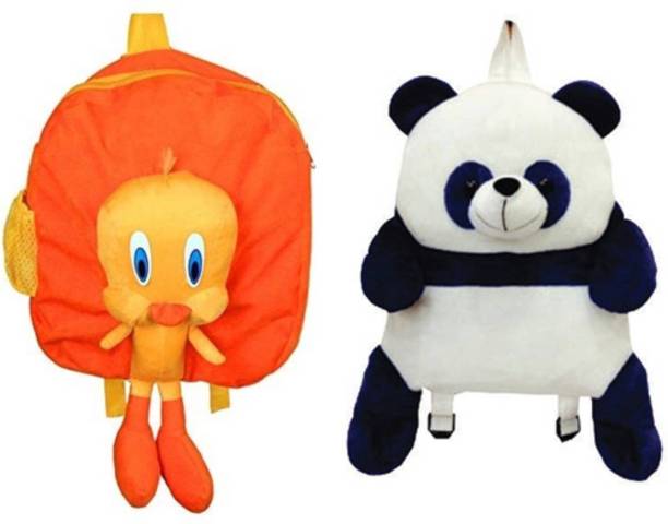 Lata Tweety Bag & Panda Bag Combo School Bag