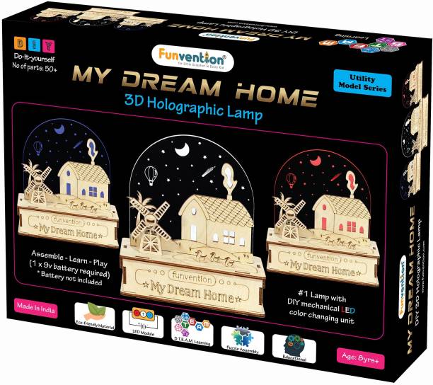 FUNVENTION 3D Holographic Lamp - My Dream Home (Utility Series)