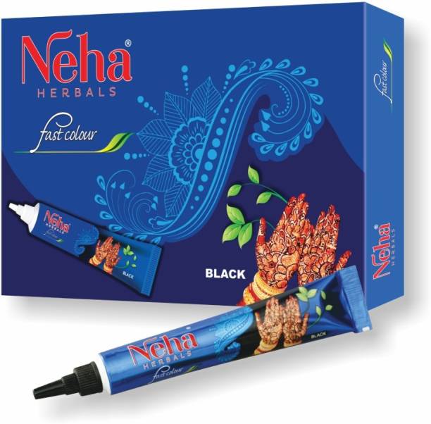 Neha Herbals Neha Fast Tube-Black Synthetic Mehendi