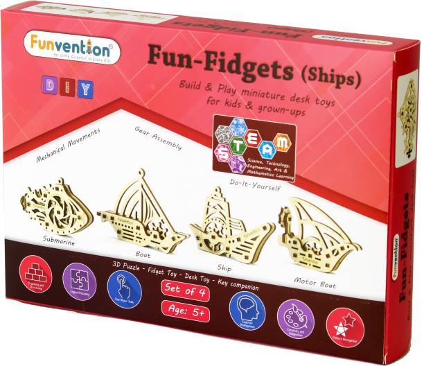 FUNVENTION Fun Fidgets - Ships - Set of 4 Models