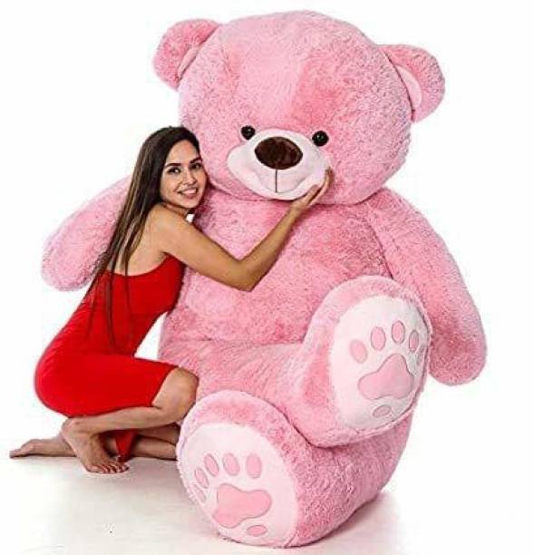 DOGEE Stuffed toys 4 feet pink teddy bear love teddy For girls valentine & Anniversary gift cute and soft teddy bear  - 120 cm