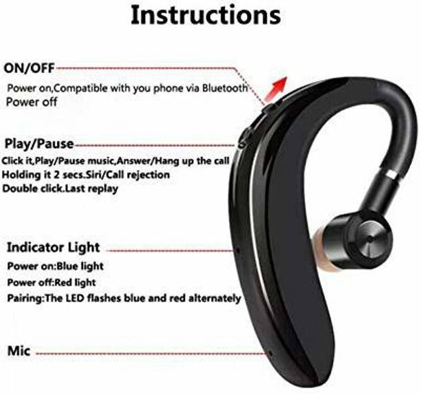 Top Headsets 4 Business cheap price 5stars Flipkart in India 25 Acromax bv-182-S109 V4.1 Wireless Bluetooth Business Headset Single Ear Bluetooth Headset