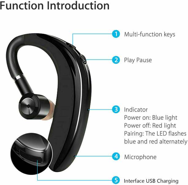 Top Headsets 4 Business cheap price 5stars Flipkart in India 23 Acromax fd-186-S109 V4.1 Wireless Bluetooth Business Headset Single Ear Bluetooth Headset