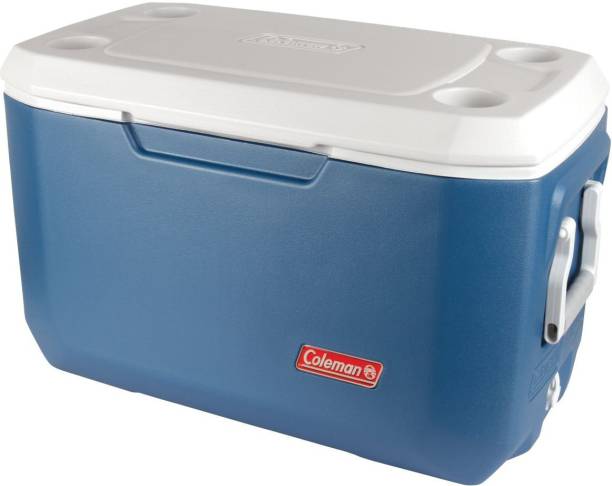 COLEMAN 70Qt Xtreme Ice Box, large 66L cooler box, holds ice for up to 5 days, capacity 100 cans, high-quality made in USA, blue