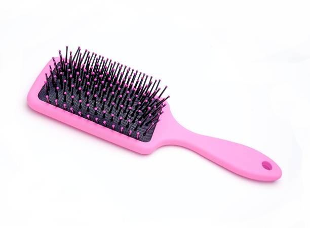 Bestone Rectangular Cushion Paddle Hair Brush (Pink) for Smooth Hair Combing and Straightening