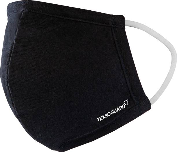 TEXSOGUARD CLASSIC 3 layers Face Mask, treated with HeiQ Viroblock, Eco Dry & Smart Temp Swiss Technologies, Breathable, 30 times washable TG-FM-CL-01 Reusable Cloth Mask