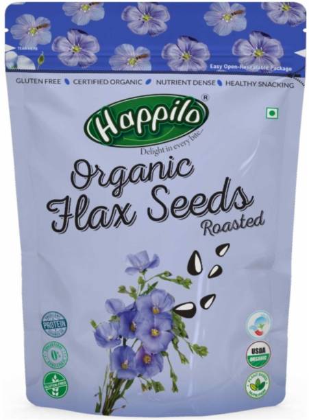 Happilo Premium Organic Authentic Flax Seed/Alsi Roasted
