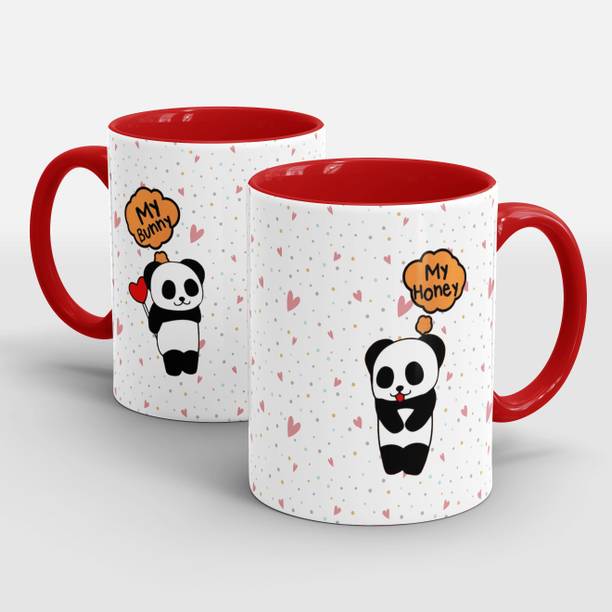 Gift Arcadia My Honey My Bunny With Cute Panda Printed Coffee Best Gift For Couple Husband And Wife Ceramic Coffee Mug Price In India Buy Gift Arcadia My Honey My Bunny