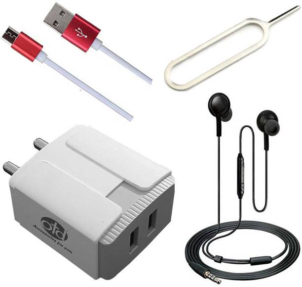 Top Headset Y Adaptor cheap price 5stars Flipkart in India 44 OTD Wall Charger Accessory Combo for Vivo Y93, Vivo Y95, Vivo Z1 Pro, Vivo Z10