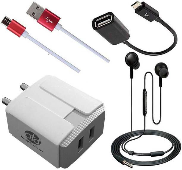 Top Headset Y Adaptor cheap price 5stars Flipkart in India 63 OTD Wall Charger Accessory Combo for Vivo Y21, Vivo Y21L, Vivo Y27L, Vivo Y31L