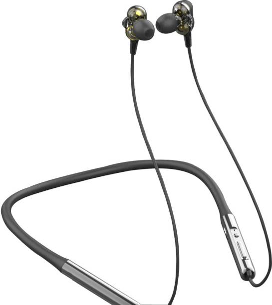MI-STS S870 Wireless Headphones Neckband Earbuds with Bass &amp; Style Look Bluetooth Headset