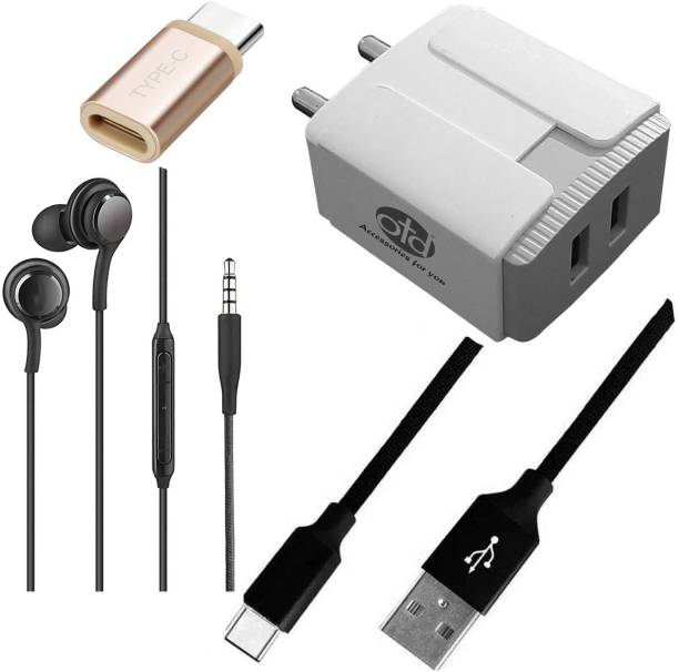 OTD Wall Charger Accessory Combo for Huawei Y9 Prime 2019, Huawei Y9a, Huawei Y9s, Hyve Pryme