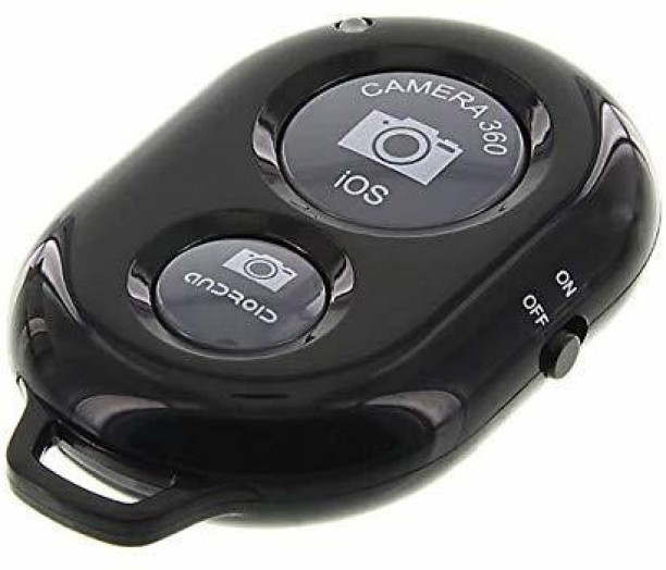 Blue Abco Tech Bluetooth Wireless Remote Control Camera Shutter for IOS Android Smartphones 
