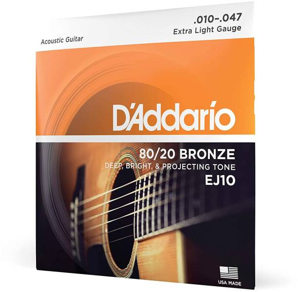 Daddrio Acoustic EJ-10 Bronze 10-47 Extra Light gauge Acoustic Guitar String