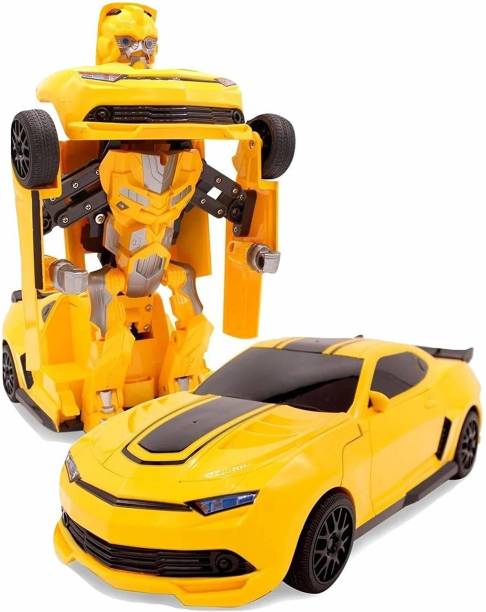 valuableplus Transformers Car To Converting Robot & Action Figure, Toy for Kids Boys & Girl (Yellow)