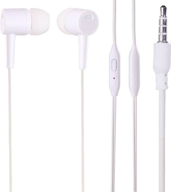 IAIR Wired Earphone with in-Built Mic (H7_White) Wired Headset
