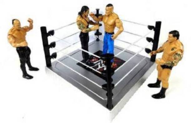 Aarohi Collections WWE Fighting Heroes Wrestling Toy Kit (Multicolor)