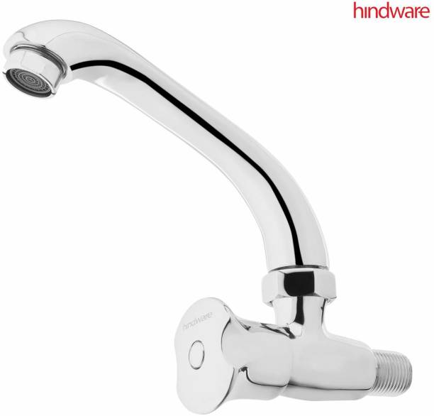 Hindware F920037 Hindware Lyra F920037CP Sink Cock With Regular Spout Wall Mounted Stop Cock Faucet