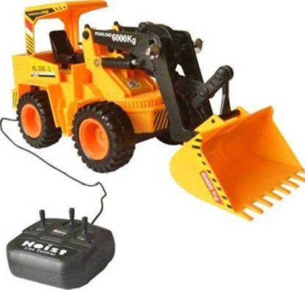 HENI ENTERPRISE Remote Control Battery Operated JCB Crane Truck Toy (Yellow)