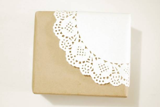 tirupaticollection White Round Lace Paper Doilies Doyleys Coasters Paper mat Cake Mat Craft Wedding Christmas Table Decoration 100 pcs (4.5 inches)