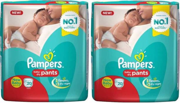 Pampers Baby Dry New Baby 20+20 Pant Daiper - New Born ...