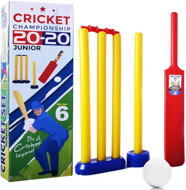 Details about   Bouncer Right Hand Sports Training Cricket Set Leather Ball Bat Size 5 Full Kit 