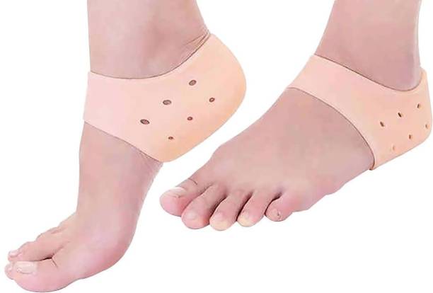 Mdv Silicone Gel Heel Pad Socks for Heel Swelling Pain Relief, Dry Hard Cracked Heels Heel Support