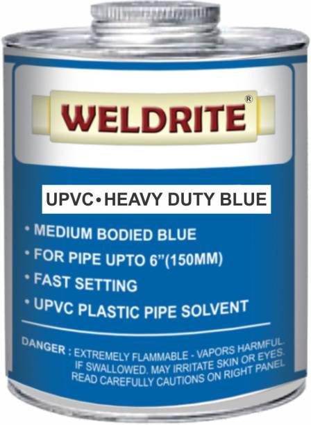 Weldrite UPVC Heavy Duty Blue Solvent Cement (Pack of 4 cans) Contact Cement