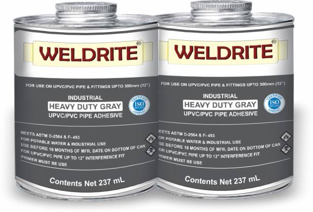 Weldrite CPVC Heavy Duty Gray Solvent Cement (Pack of 2 cans) Contact Cement