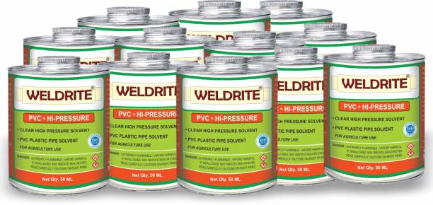 Weldrite PVC High Pressure Solvent Cement (Pack of 12 cans) Contact Cement