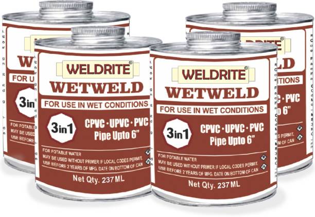Weldrite WETWELD Solvent Cement (Pack of 4 cans) Contact Cement