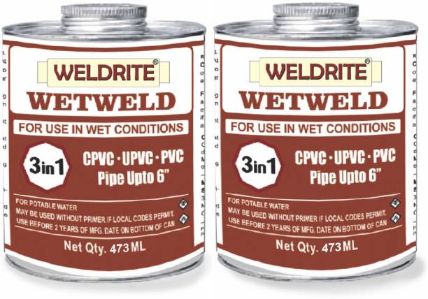 Weldrite WETWELD Solvent Cement (Pack of 2 cans) Contact Cement