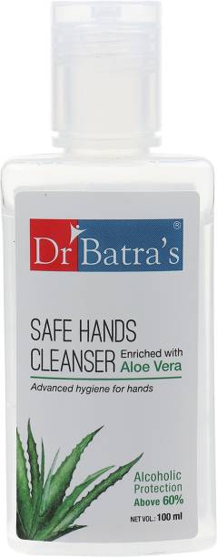 Dr Batra's Safe Hands Cleanser Hand Sanitizer Bottle