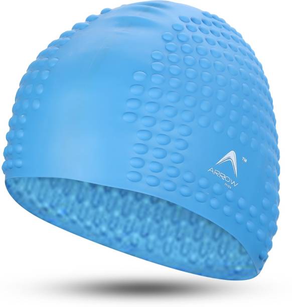 ArrowMax HIGH STRETCH BUBBLES SWIMMING CAP FOR LONG AND SHORT HAIR, EASY COMFORT & DURABLE Swimming Cap