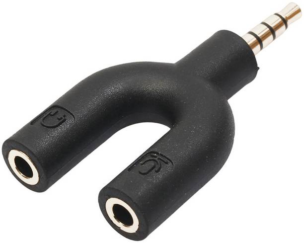 Top Headset Y Splitter cheap price 5stars Flipkart in India 41 Gadget Hero's Headset Splitter Adapter, U Shape 3.5mm Y Splitter for Audio Stereo Headphone and MIC Headset Splitter Adapter, U Shape 3.5mm Y Splitter for Audio Stereo Headphone and MIC