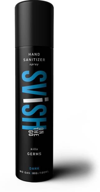 SVISH ON THE GO Dank 70% Alcohol Easy To Use Instant  Spray With No GasON THE GO Sanitizer Spray Bottle