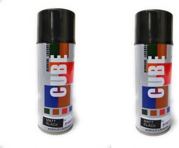 vyas scratch remover black spray paint combo (pack of 2) Applicable on Car, Bike, Cycle black Spray Paint 1200 ml