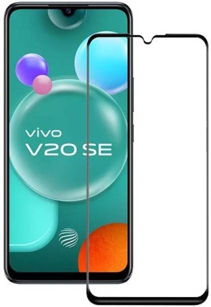 HOBBYTRONICS Edge To Edge Tempered Glass for Vivo V20, Oppo F15, Vivo V20 SE, Vivo Y73