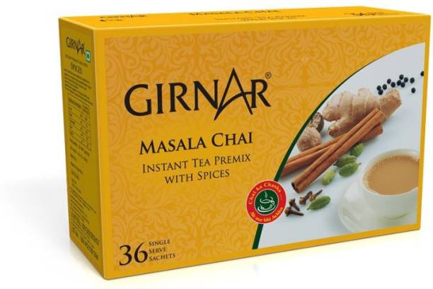 Girnar Instant Premix With Masala (36 Sachets) Masala Tea Bags Box