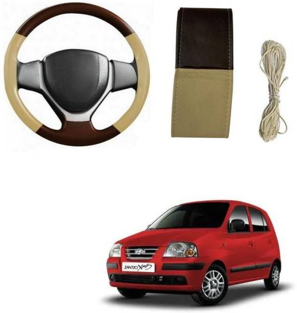 arneja trading company Hand Stiched Steering Cover For Hyundai Santro Xing