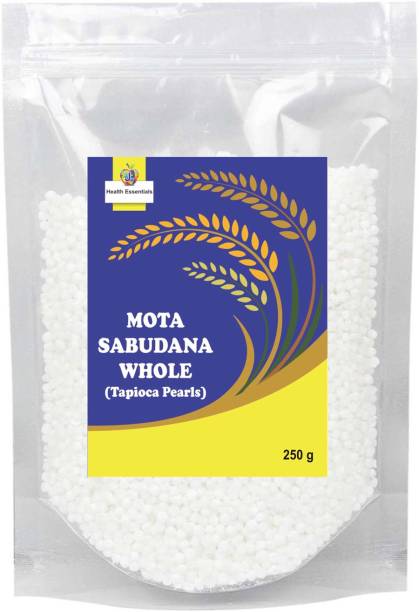Jioo Organics Mota Sabudana Whole [Tapioca Pearls, Sago] Sago