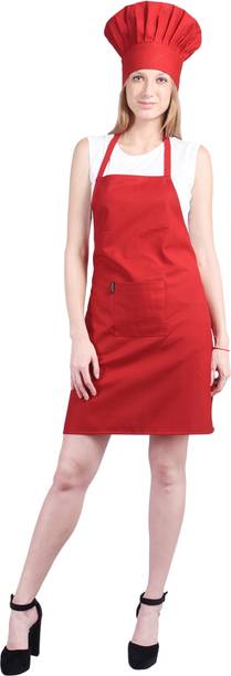 SwitchOn Red Polyester Kitchen Linen Set