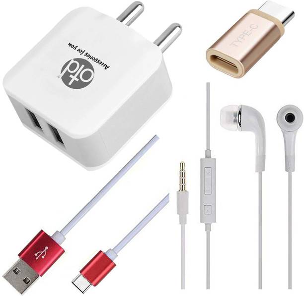 Top Headset Y Adaptor cheap price 5stars Flipkart in India 62 OTD Wall Charger Accessory Combo for Huawei Y9 Prime 2019, Huawei Y9a, Huawei Y9s, Hyve Pryme