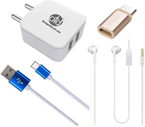 OTD Wall Charger Accessory Combo for Honor 8 Pro, Honor 9X, Honor 9X Pro, Honor Magic 2