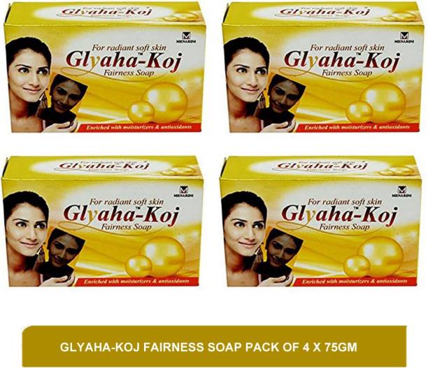Glyaha-koj fairness soap - skin whitening soap(pack of 4)75g