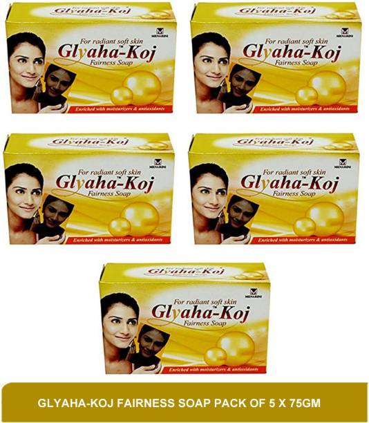 Glyaha-koj fairness soap - dark spot removal & skin brightening soap(pack of 5)75g